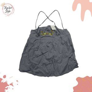 Bonpoint Girl baby Cross Strap Embroid Bird S8a